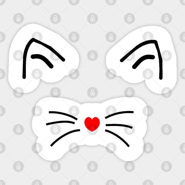 CAT FACE Sticker by eesomebysrishti